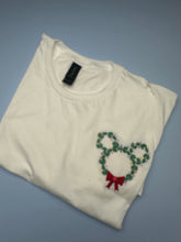 Load image into Gallery viewer, PRACTICALLY IMPERFECT - Wreath Bow Large T-Shirt
