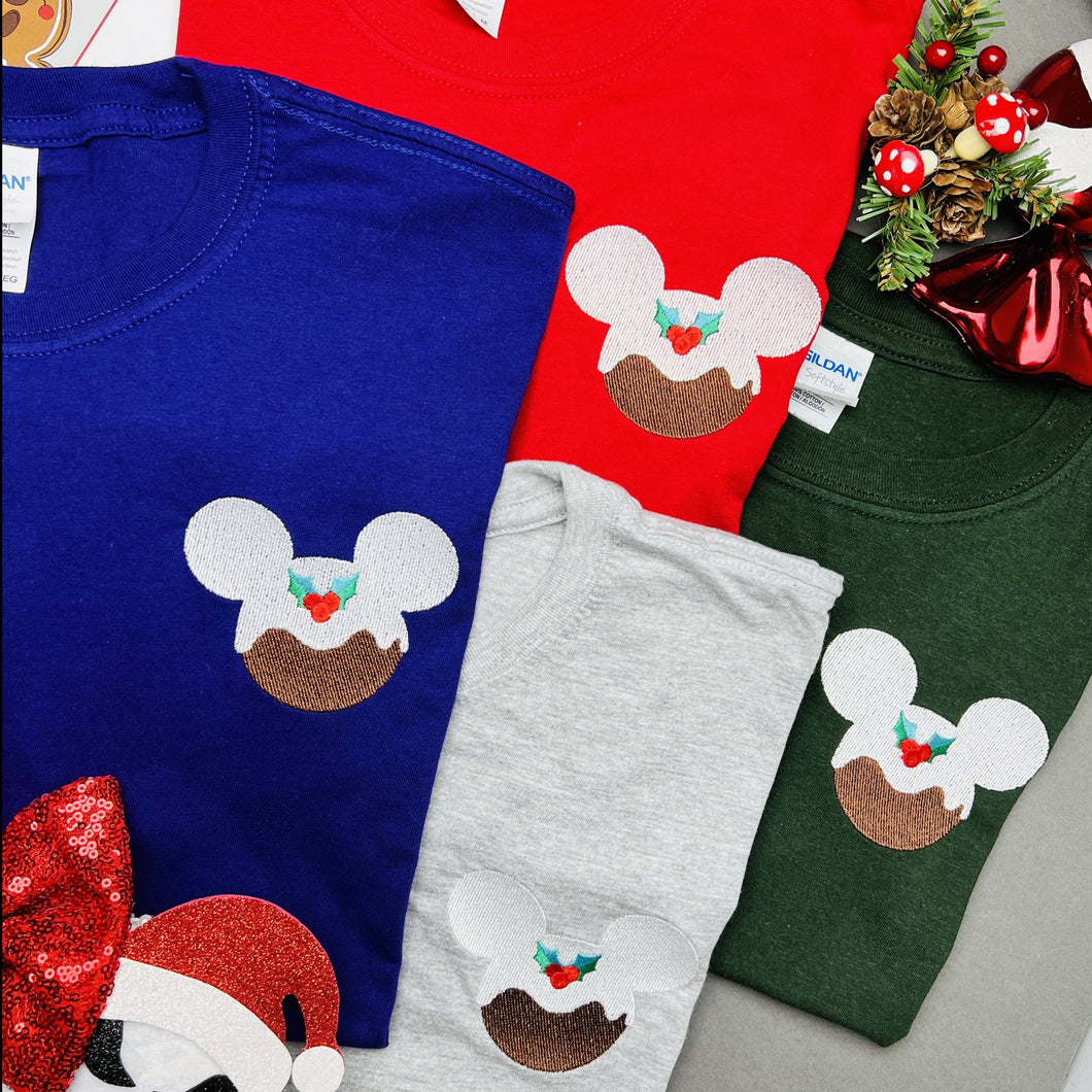 Festive Mouse Pudding - T-Shirt Adult